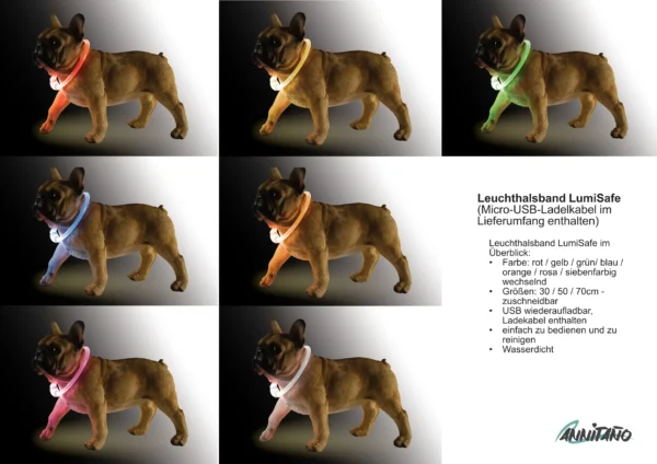 Annitano - Hunde Leuchthalsband - LumiSafe